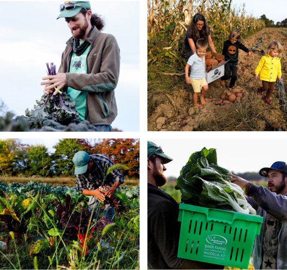 Barr Farms Organic Produce and Farmraised Meats near Louisville KY